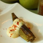 Vegan Roasted Fresh Okra with Horseradish Sauce