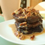 Mouthwatering Mother’s Day Breakfast/Brunch: Vegan German Chocolate Pancakes with Coconut Pecan Maple Syrup