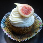 Vegan Fresh Fig Cupcakes with Vegan Lemon-Brandy Buttercream Frosting