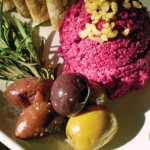 What Would Cathy Eat for Thanksgiving?  Blooming Platter Beet Muhummara!