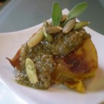 Countdown to Thanksgiving–Day #2: Vegan Turks Turban Squash with Pepita-Sage Pesto (Delicious with Any Pumpkin or Squash)