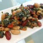 Lightened Up, Brightened Up Vegan Southern Three-Bean Salad