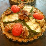 Vegan Savory Summer Tarts with Swiss Chard, Zucchini, Cherry Tomatoes and Walnuts