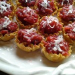 Vegan Spiced Cranberry-Orange Tarts in Phyllo Shells