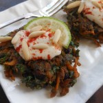 Vegan Kale, Sweet Potato and Black Bean Fritter-Cakes