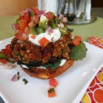 Vegan Mexican Refried Bean Burgers–A Restaurant Leftover Redux