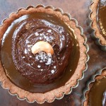 Vegan Salted Caramel & Chocolate Ganache Tarts