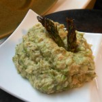 Vegan Grilled Asparagus and White Bean Spread–so easy and elegant!