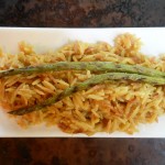 Vegan Toasted Orzo Risotto (with Asparagus Stock or the stock of your choice)