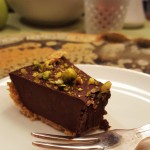 Barbara’s Vegan Chocolate Tart with Pistachios (plus peanut butter version)