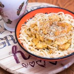 Day 9: Sage-Scented Fettuccine with Butternut Squash–“Cooking ‘The Blooming Platter Cookbook’ Julie & Julia Style”