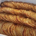 Crispy Vegan Fan Potatoes (Faux Hasselback Potatoes)