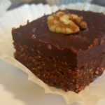 Best Vegan (Practically) Raw Brownies<br>with Fudgy Ganache Frosting