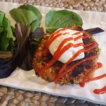 White Bean, Sweet Potato, and Black Olive Burgers