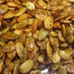 Vegan Roasted Za’atar Spiced Pumpkin Seeds