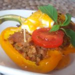 Vegan Southwestern Veggie-Stuffed Peppers<br>A Low-Cal Dish Packed with Flavor