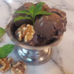 Vegan 4-Ingredient Chocolate-Banana Ice Cream<br>(its base is frozen bananas!)