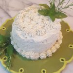 Vegan Bologna Cake<br>with Vegan Herbed Cream and Goat Cheese Frosting