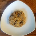 Single Vegan Microwave Peanut Butter-Chocolate Chip Cookie