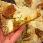 Vegan Cauliflower – Oat Pizza Crust<br> no pre-cooking of cauliflower required, unlike virtually all other recipes