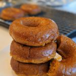 Pumpkin-Apple Brandy Baked Donuts (vegan/plant-based)