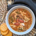 Light and Flavorful Mushroom and Spinach Soup (vegan/plant-based)