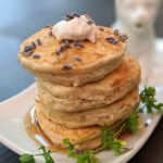 Vanilla-Lavender Silver Dollar Pancakes (vegan and plant-based)