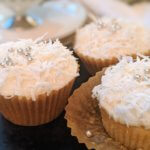 Small Batch Coconut Cupcakes with Coconut Pastry Cream and Coconut Cream Cheese Frosting (vegan & plant-based)