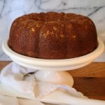 Fresh Orange Bundt Cake with Black Walnut Streusel