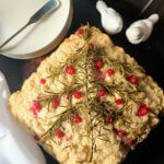 Beer Bread with Optional Christmas Tree Garnish (vegan & plant-based)